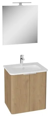 Fürdőszoba szett mosdóval VitrA Mia 56,5x62,5x44,5 cm aranytölgy MIASETPR60D