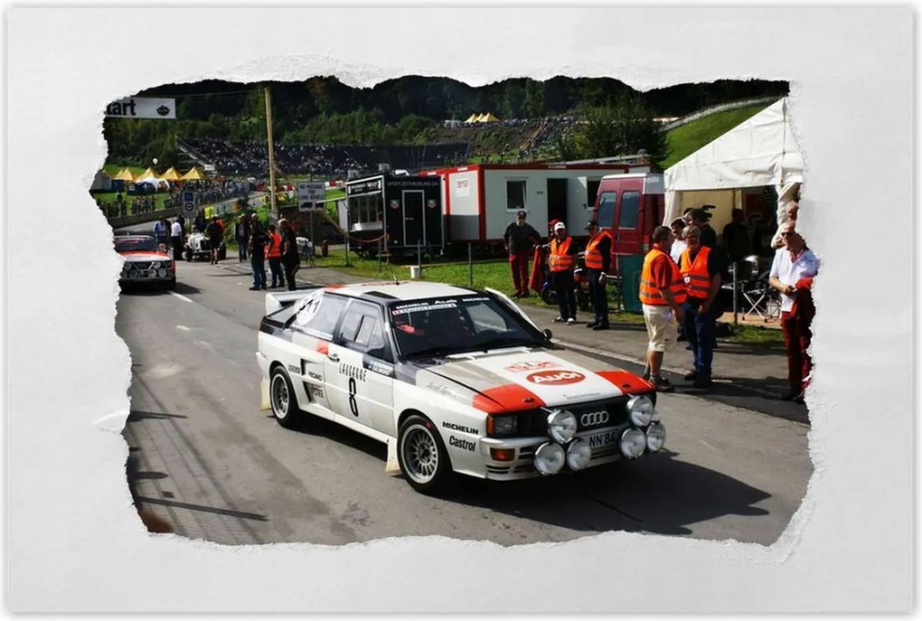 Poszterek 120x80 Audi Quattro a rally-n
