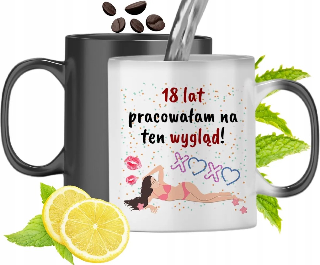 Mágikus Bögre 18. Születésnapra Színváltós, fényképes nyomattal