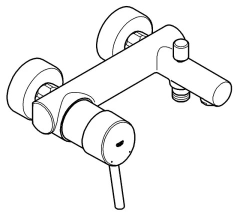 GROHE 32211001 - CONCETTO DN 15 kádcsaptelep, fényes króm