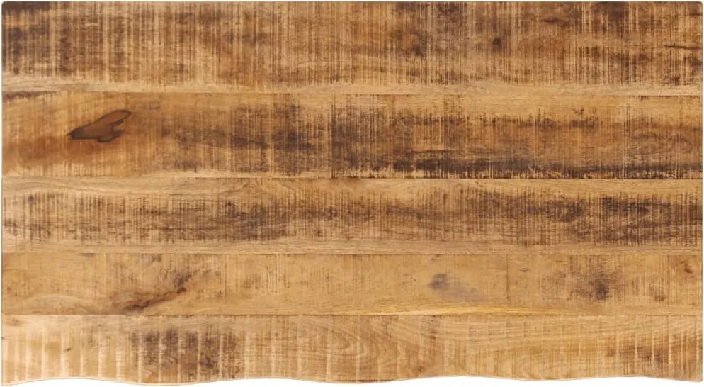 vidaXL tömör nyers mangófa természetes élű asztallap 100 x 60 x 2,5 cm
