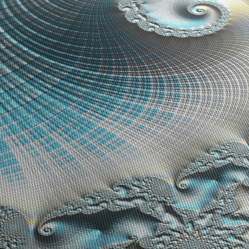 Egy texturált spirál képe (órával) (90x30 cm)
