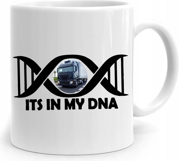 Sofőrnek Bögre Its In My Dna Ajándék fényképes nyomtatással