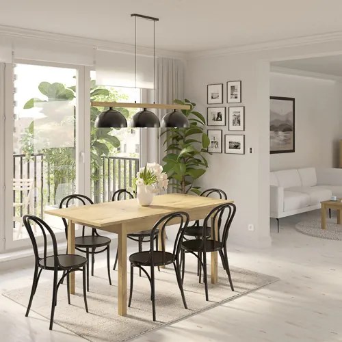 SENDI Étkezőasztal 120x80 cm.