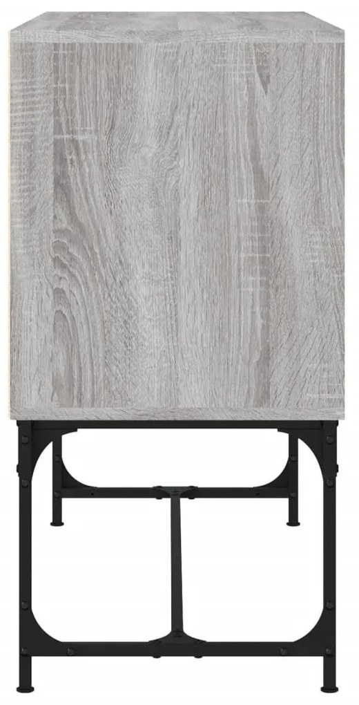 szürke sonoma színű szerelt fa tálalószekrény 100x40x79,5 cm
