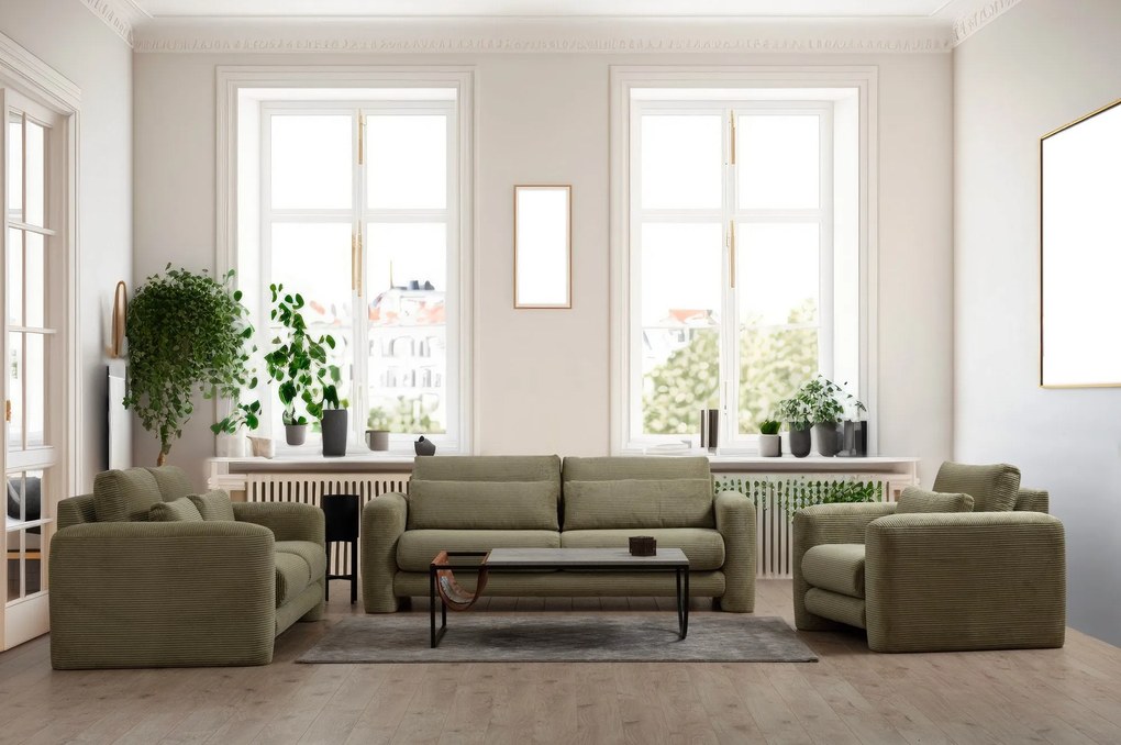 3 személyes kanapé Lily Zöld - 3