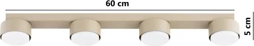 Brilagi - LED RGB dimmelhető beépíthető spotlámpa MONO 4xGX53/14W/230V Wi-Fi Tuya bézs