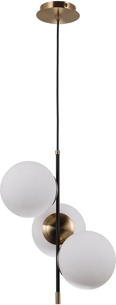 Italux modern függeszték stelia antik bronz fehér matt fekete itxpnd-43660-3