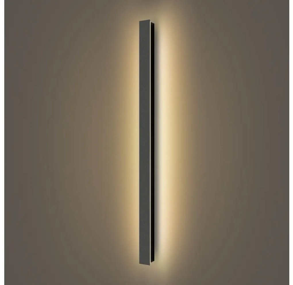 Brilagi Brilagi - LINEAR LED kültéri fali lámpa 22 W, 230 V, 3000 K, IP65, fekete BG2422