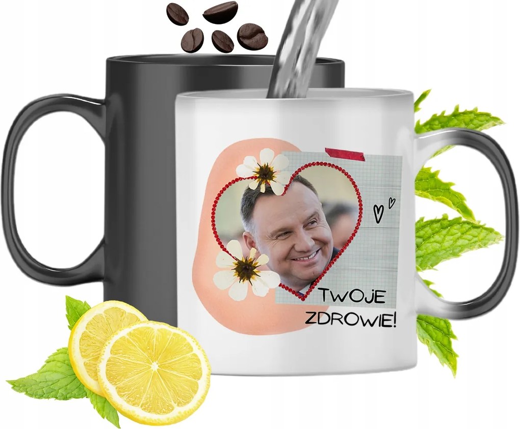 Duda András Színváltó Mágikus Bögre fényképes nyomtatással