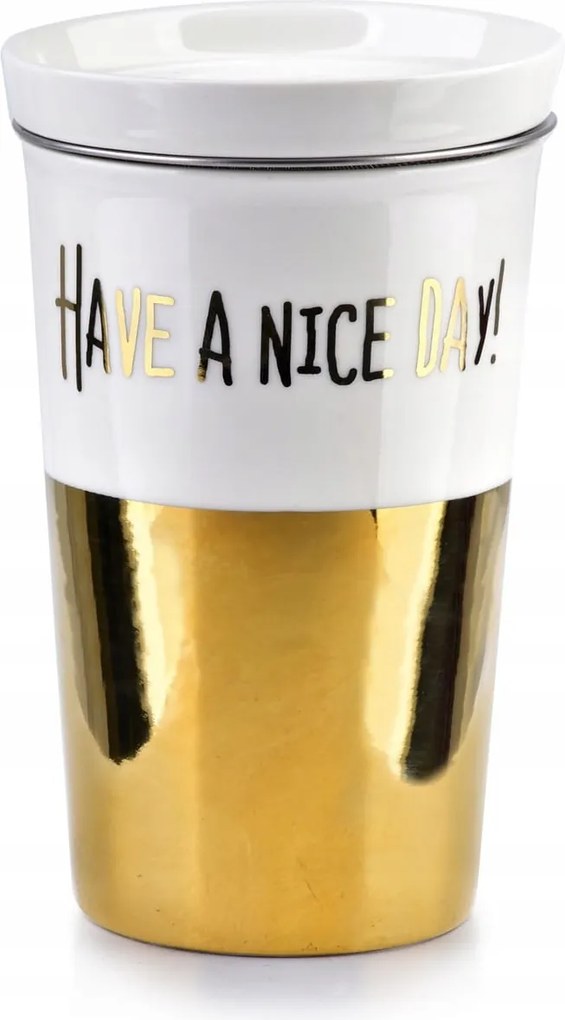 Porcelán bögre Arany ajándék bögre 410 ml