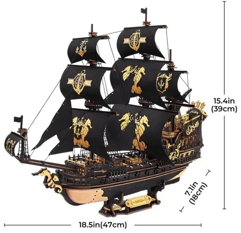 RoboTime - 3D mechanikus kirakó Vitorlás Tengeri csikó