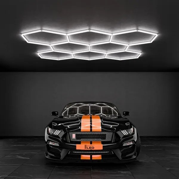 LED mennyezeti lámpatest LED/280W/85-265V 6500K 313x298 cm CRI 90 IP54 fehér