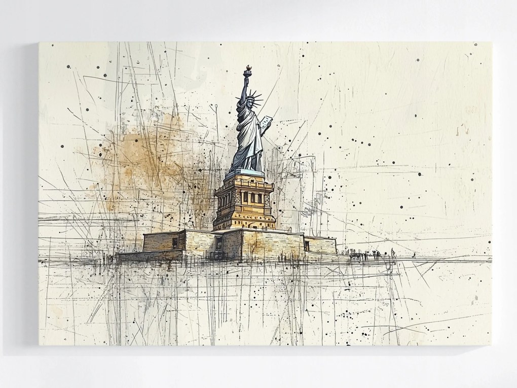 Poszter Szabadság Szobor New York Usa 120x80