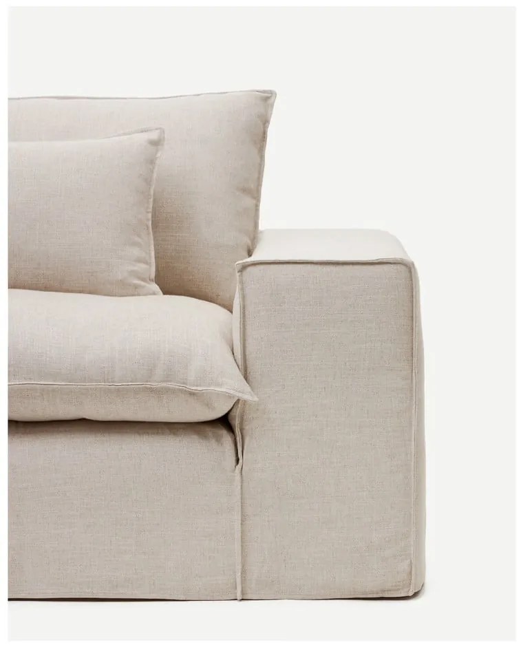 Bézs négyszemélyes huzat Anarela – Kave Home