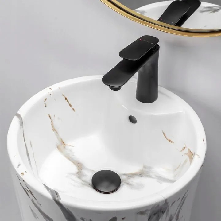 Szabadon álló mosdó REA Blanka Marble Marmur