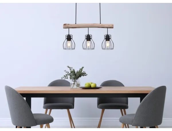 Globo 15326-3N - Csillár zsinóron MINA 3xE27/40W/230V