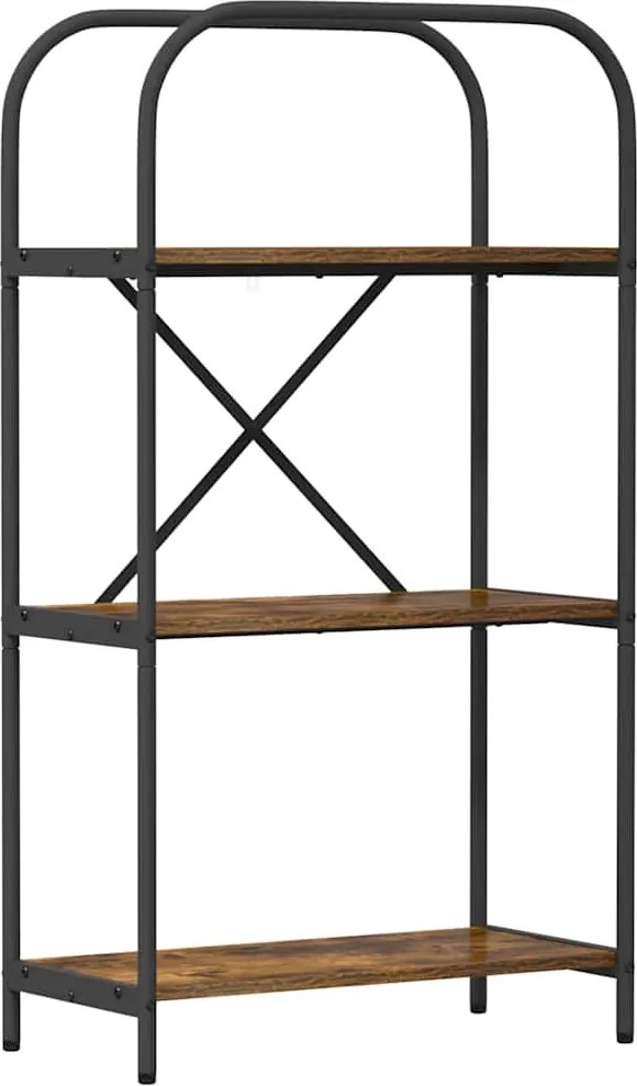 vidaXL Könyvespolc Füstölt tölgy 60 x 30 x 109 cm Faanyag