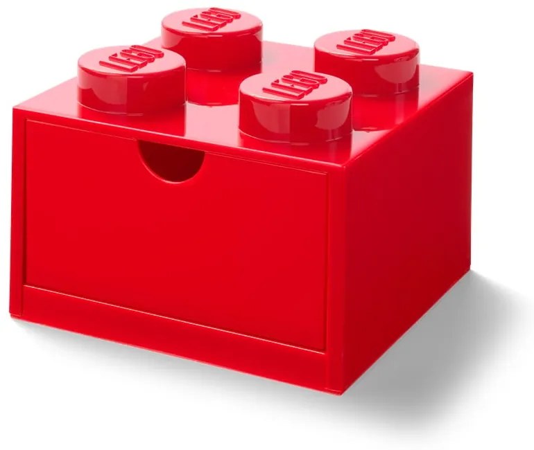 Piros, fiókos tárolódoboz, 15 x 16 cm - LEGO®