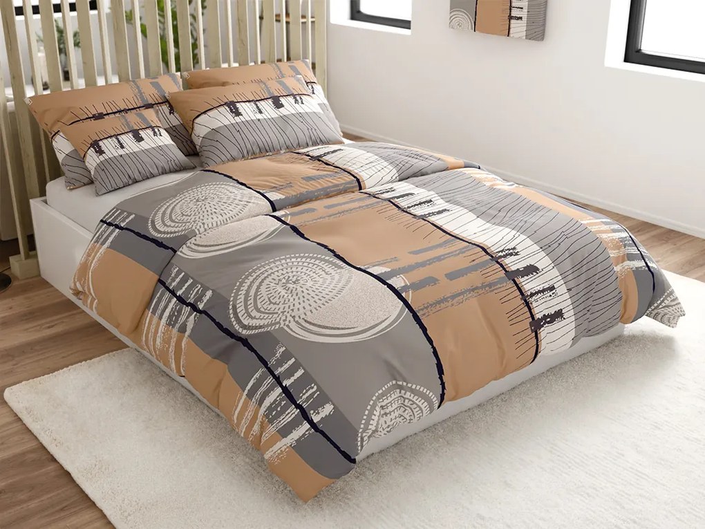 Pamut ágyneműhuzat PINIA szürke Ágyneműhuzat mérete: 70 x 90 cm | 140 x 200 cm