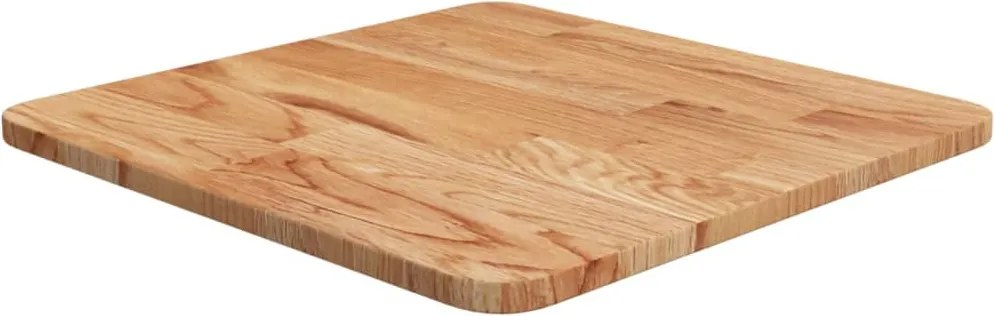 vidaXL világosbarna kezelt tömör tölgyfa négyzet asztallap 40x40x1,5cm