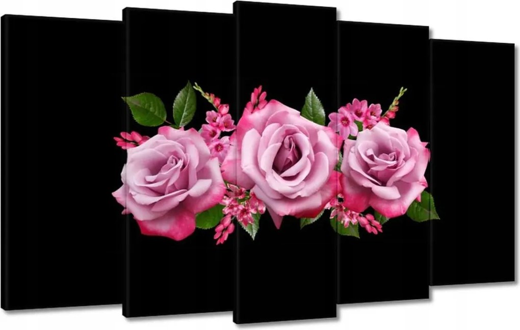 Vászonkép 100x60 Rózsaszín rózsák anyának