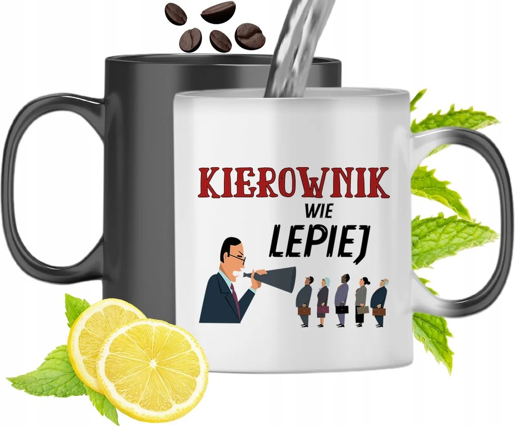 Mágikus Bögre A Vezető Számára Színváltós, fényképes nyomtatással