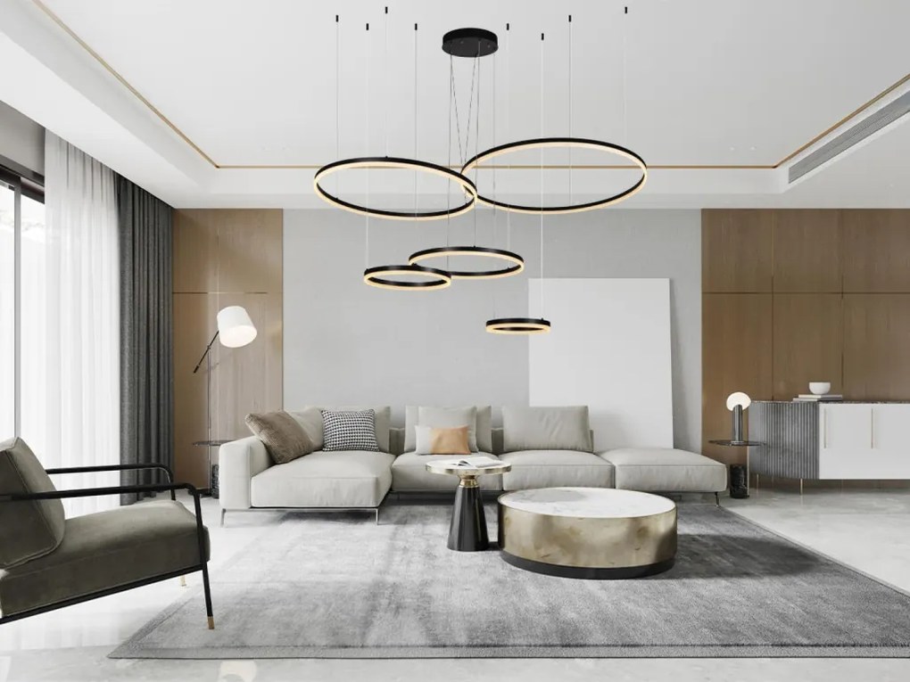 NEDES J4372-B Modern Led Függesztett Lámpa IP20