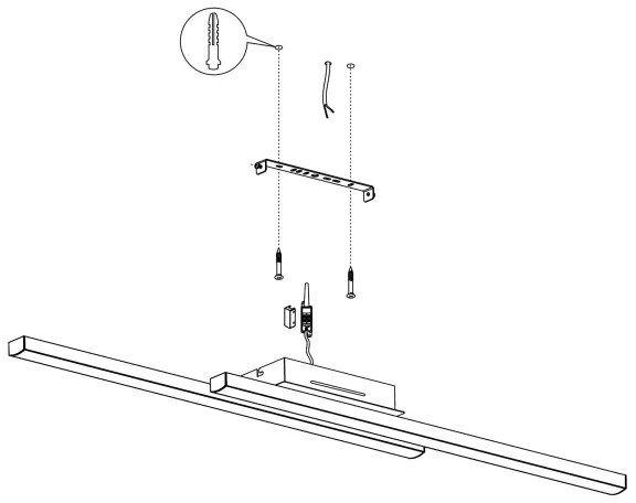 Eglo 900079 - LED RGBW Dimmelhető mennyezeti lámpa FRAIOLI-ZLED/32W/230V fekete