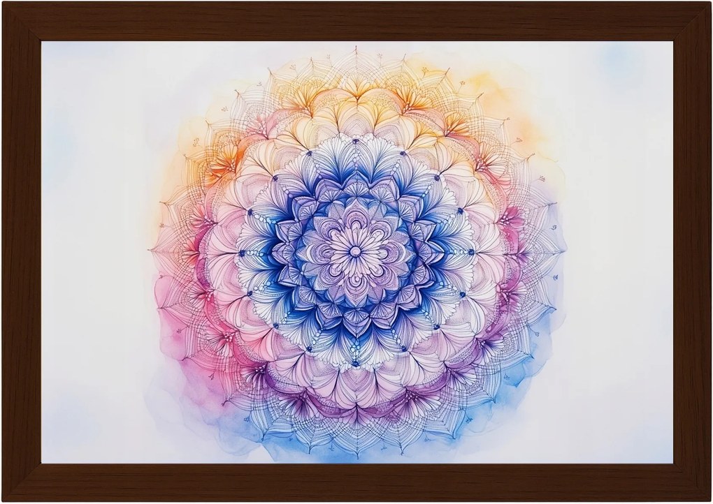 Poszter Keret Fa Mandala Harmónia Meditáció Zen Szellem Csipke 60x40