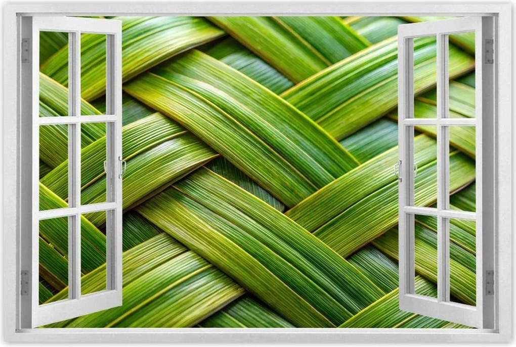 Poszterek 60x40 Zöld fonott Zöld rattan fonott lemez