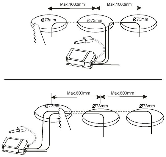 Eglo 32882-SZETT 3x LED RGB dimmelhető süllyesztett mennyezeti lámpa FUEVA-C 1xLED/3W/230V
