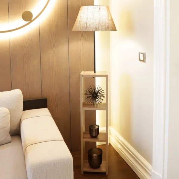 Állólámpa AYD 1xE27/40W/230V barna