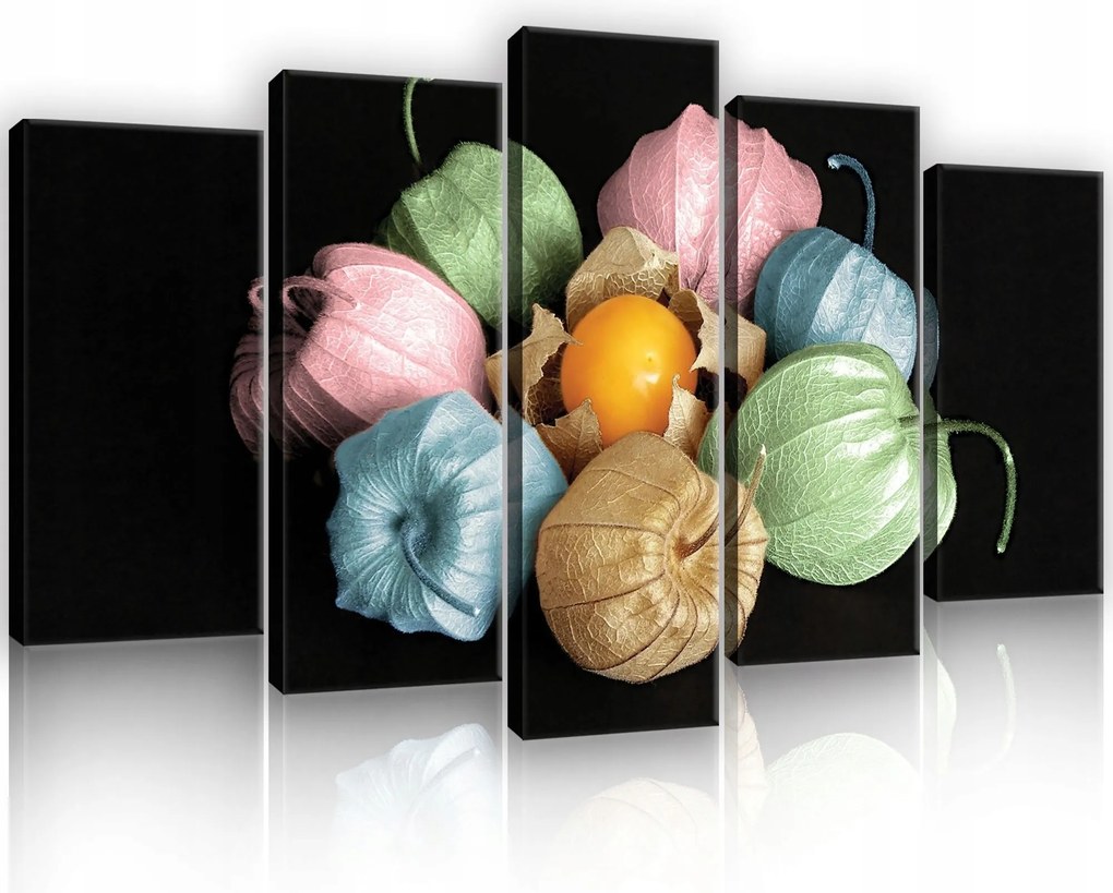 Vászonkép 100x60 Fizalis kínai lampionok csendélet részletek színek nyugalom