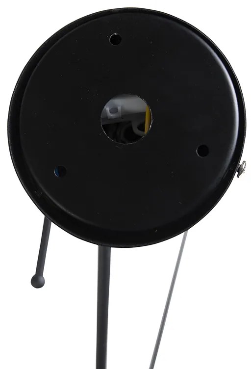 Függőlámpa fekete bársony árnyékolóval fekete arannyal 35 cm - Blitz