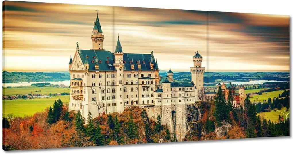Vászonkép 60x30 Neuschwanstein kastély