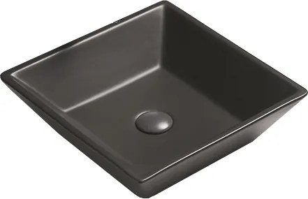 Mexen Pola asztali mosdókagyló 41 x 41 cm, fekete matt - 22224185