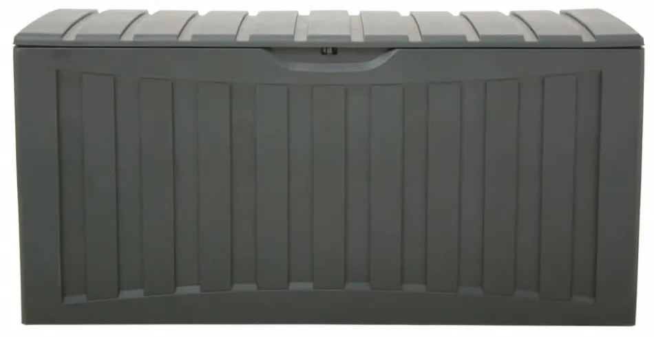 fekete polipropilén tárolóláda 118 x 53 x 57 cm