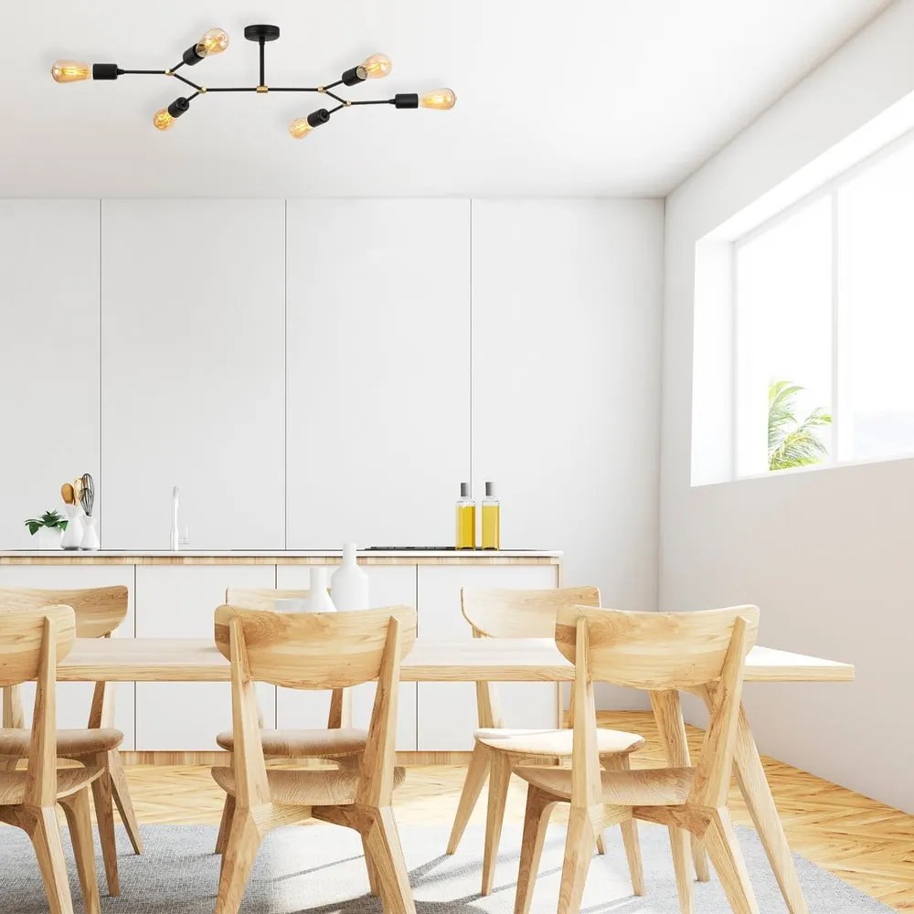 Fekete mennyezeti lámpa 48x95 cm Sparrow – Opviq lights