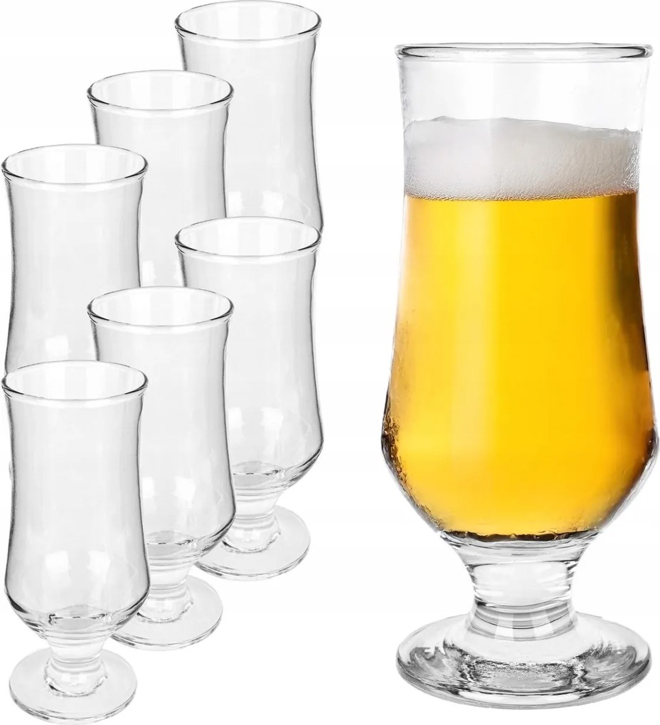 Sörös Poharak Koktélok Pokal Lábas Korsó 360 ml 6 db Ajándék