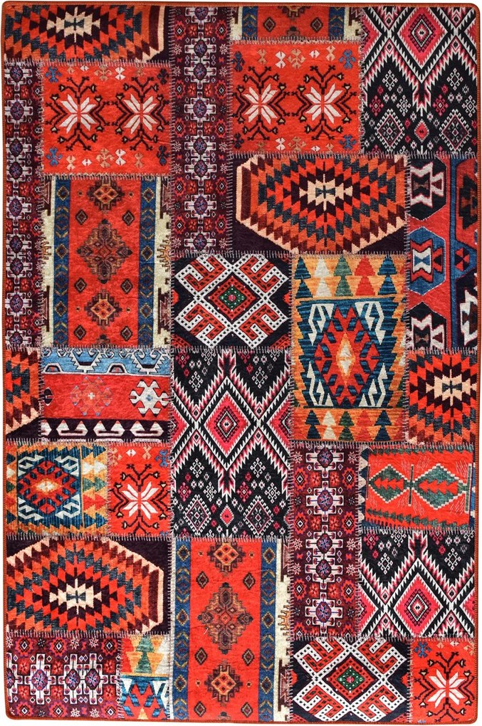 Patcwork előszobaszőnyeg, 80×300 cm