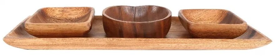 4 db szervírozó tálka tálcával Kora – Premier Housewares