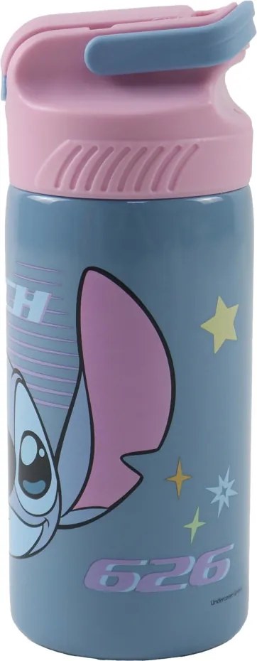 Disney Lilo és Stitch, a csillagkutya Alien 626 alumínium szívószálas kulacs akasztóval 500 ml