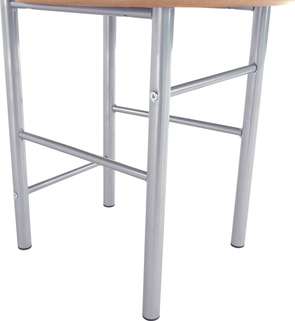 Szobainas, ezüst fém + bükkfa, FRANK