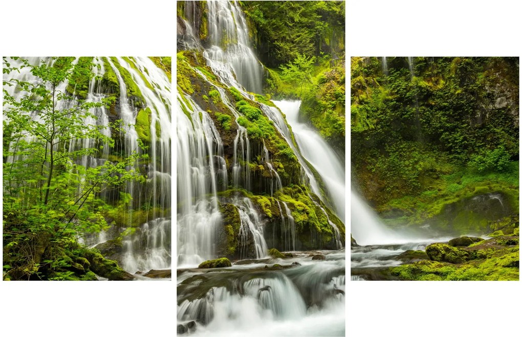 Kép - Vízesés, Wind River Valley (90x60 cm)