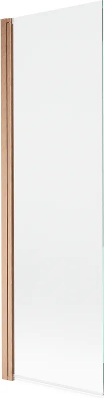 Mexen Mist 1 szárnyú fürdőkádparaván 70 x 150 cm, átlátszó, csiszolt réz - 8A9-070-001-65-00