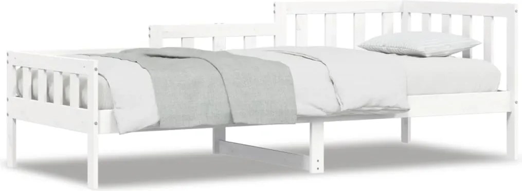 vidaXL fehér tömör fenyőfa kanapéágy matrac nélkül 80 x 200 cm
