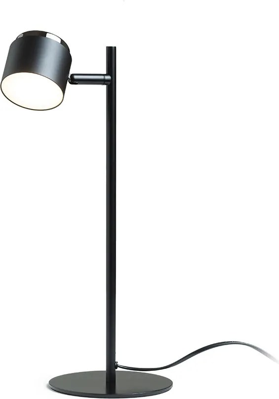 RENDL NOVA asztali lámpa fekete króm/opálakril 230V LED 4.2W 3000K