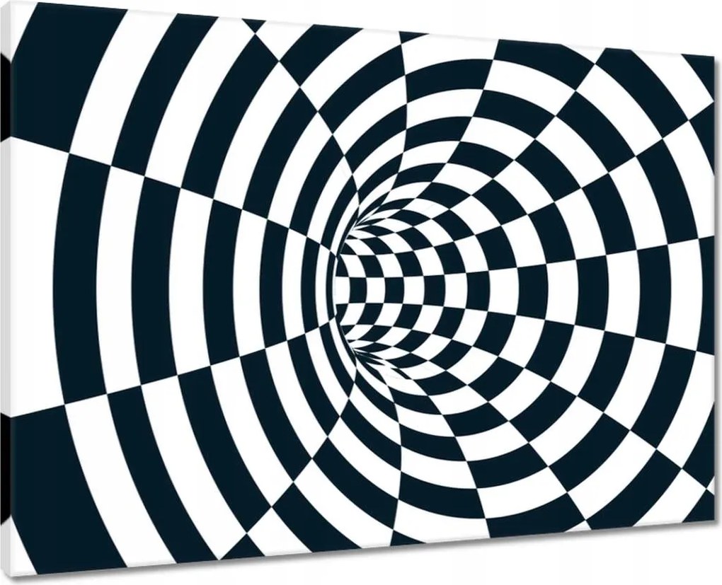 Vászonkép 70x50 Absztrakt fekete-fehér