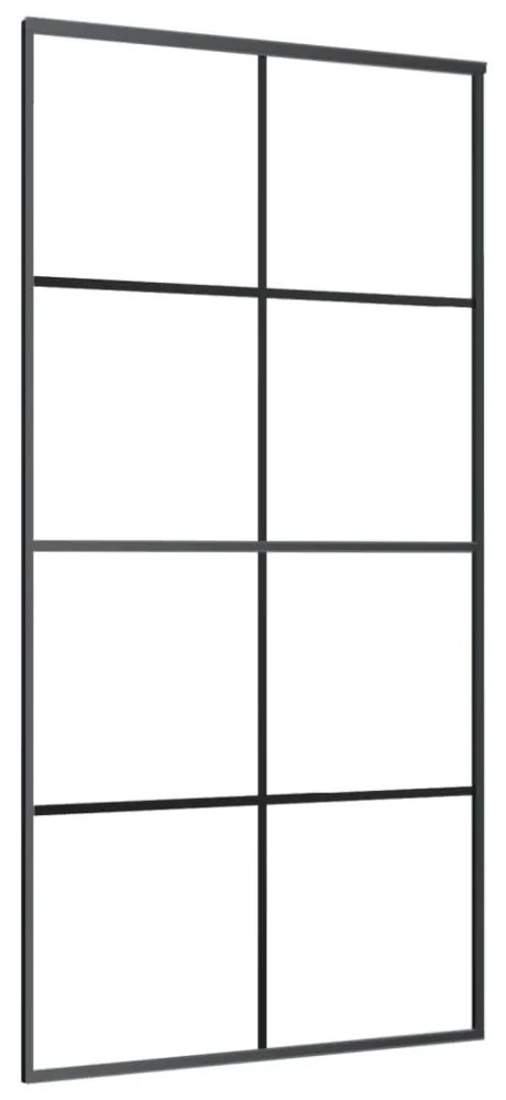 ESG üveg-alumínium tolóajtó fémszerelvény-szettel 102,5x205 cm